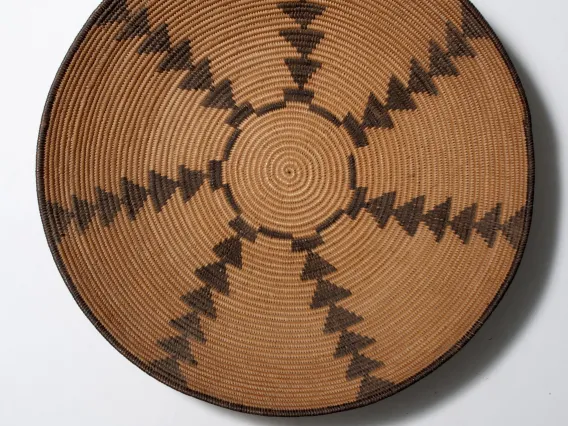 Polychrome Coiled Basketry Bowl