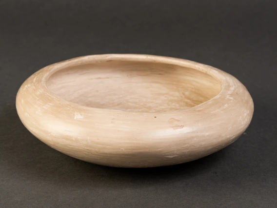 an unfired polished bowl