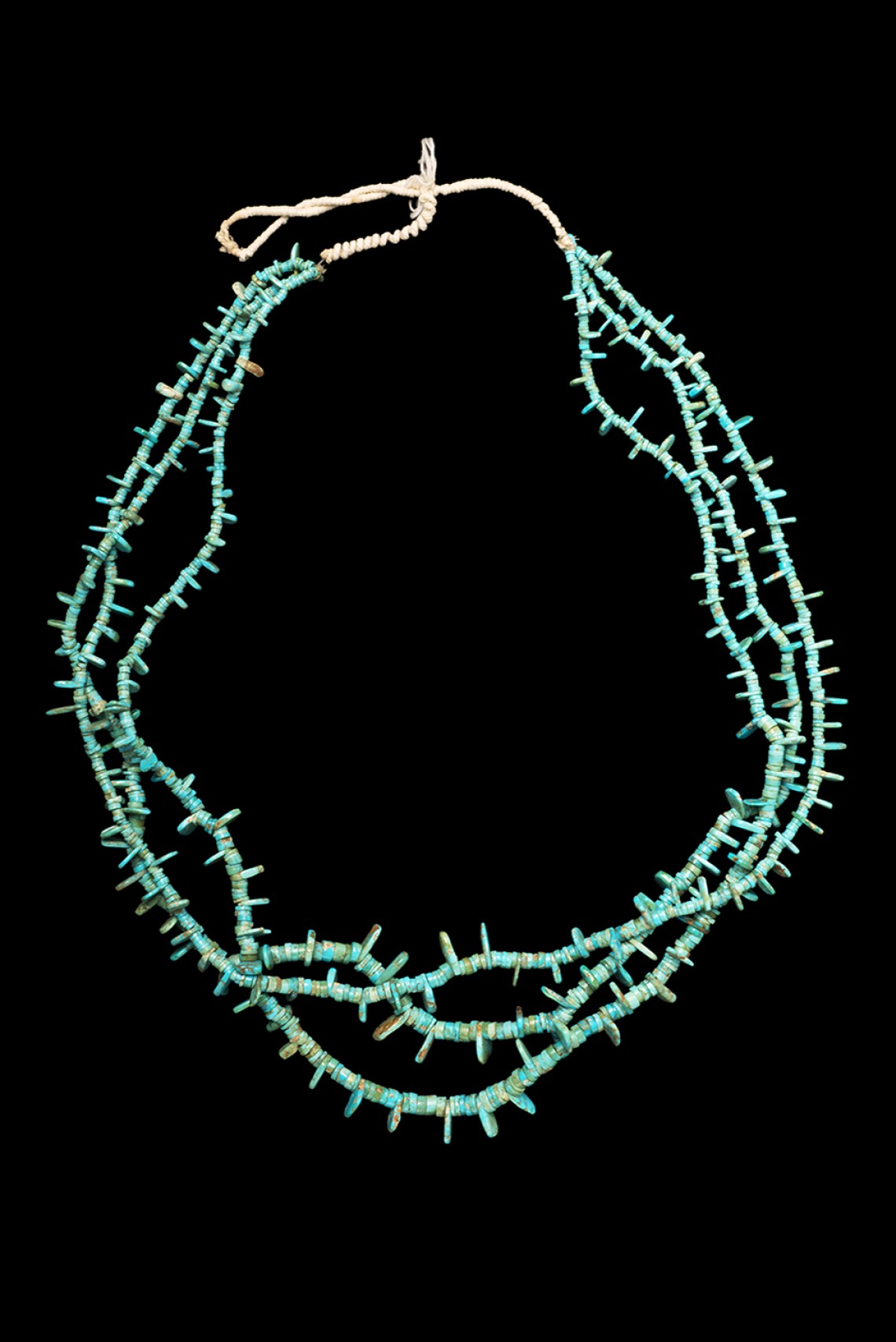 Hypothetical reconstruction of turquoise necklace