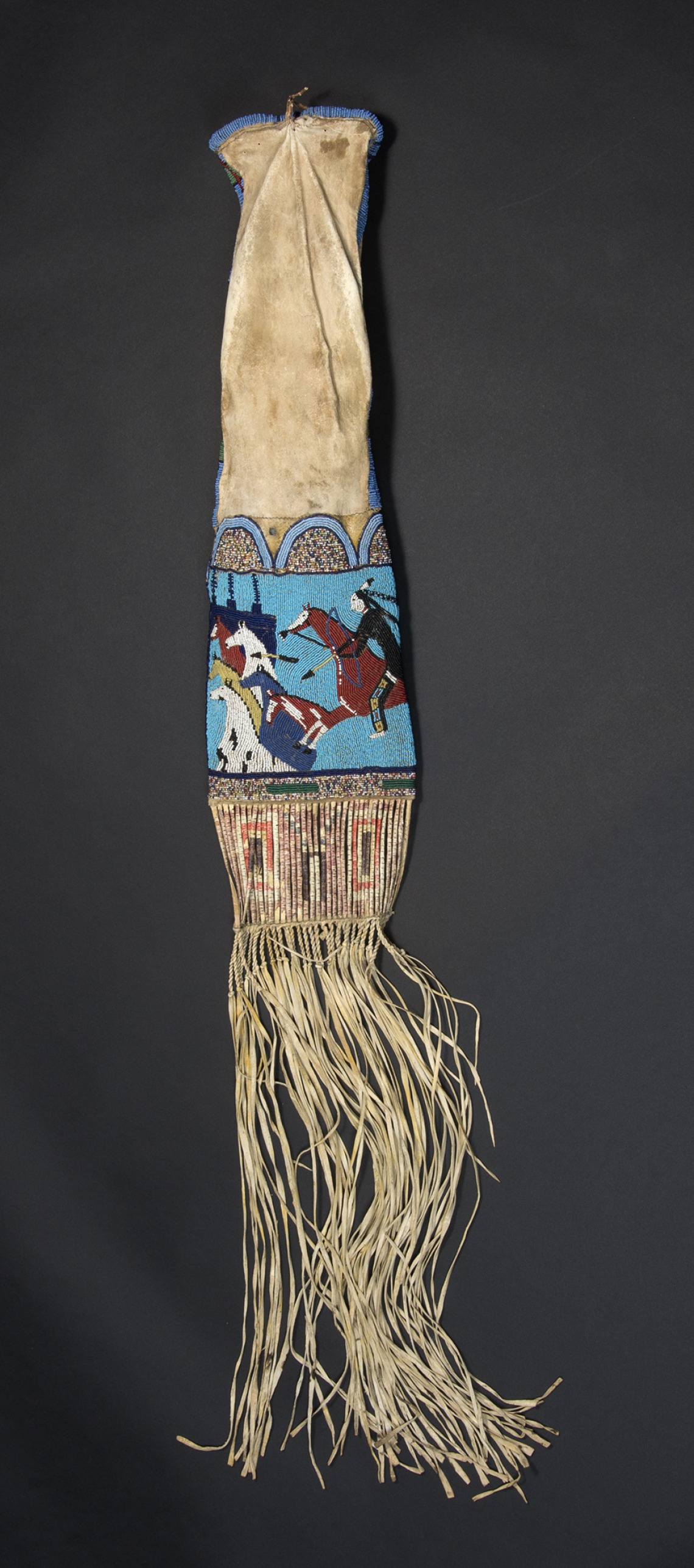 Miniconjou Lakota Pictorial Beaded Pipe Bag