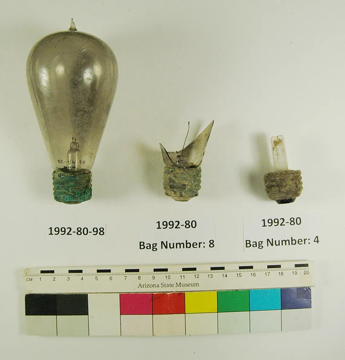 three lightbulbs