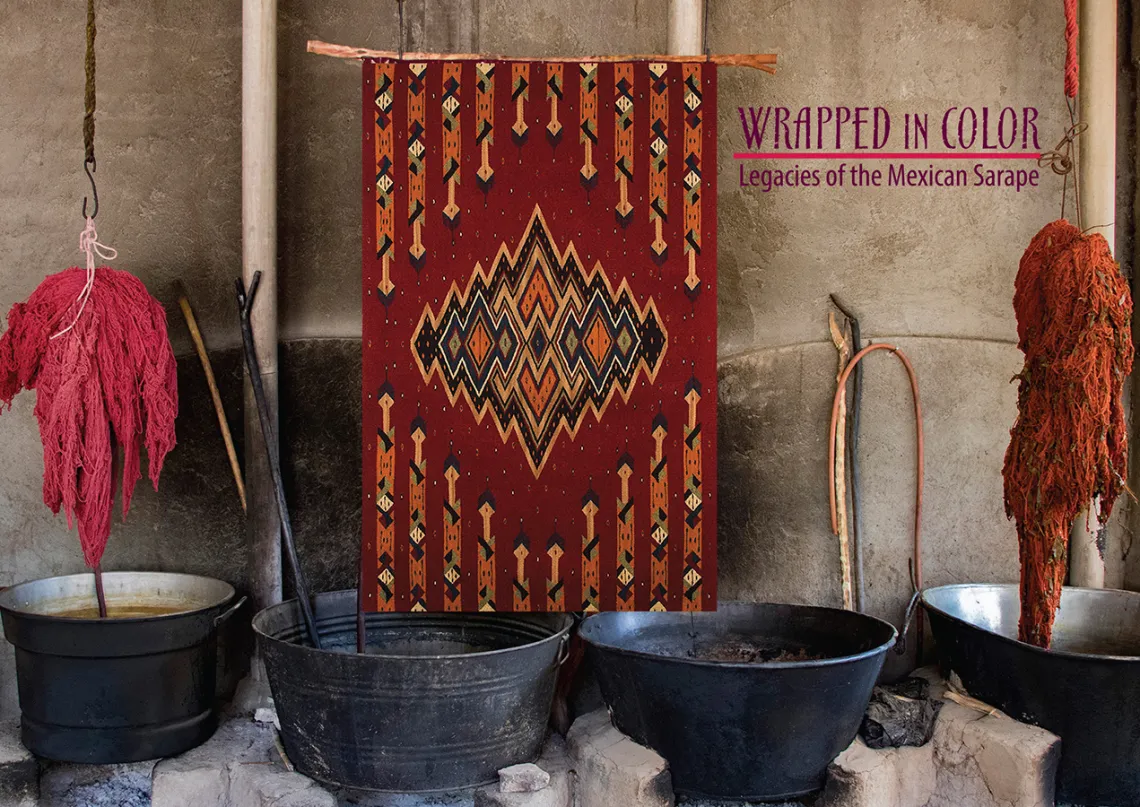 a sarape hanging over some bowls