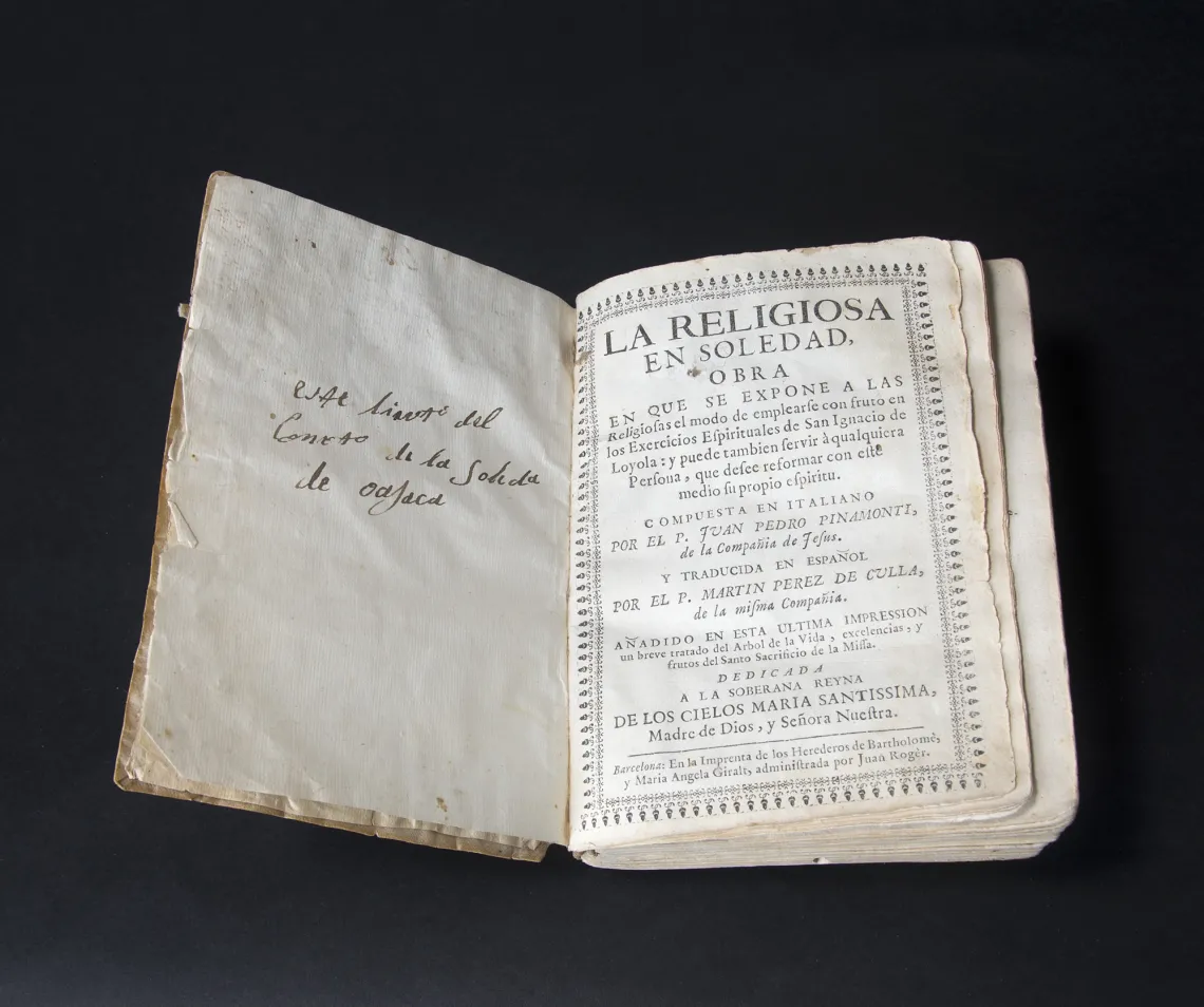 La Religiosa en Soledad Open book