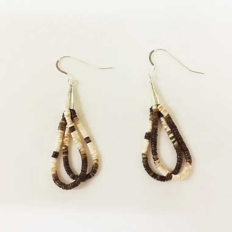 looped beaded earrings