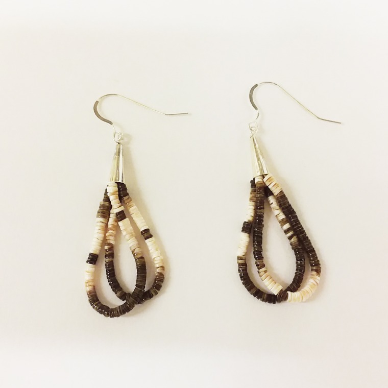 looped beaded earrings
