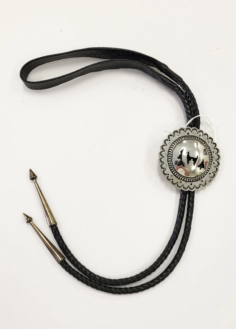 silver bola tie