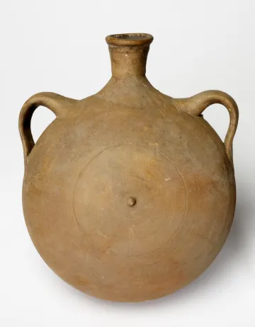 Spanish Cantimplora (wheel-thrown canteen)