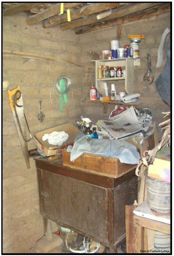 a photo showing the work area of a Mayo mask maker