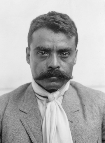 Emiliano Zapata, 1914. Public domain.