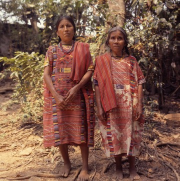Two women in Ojitlan huipiles