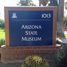 Arizona State Museum Sign Outside