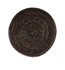 miniature horsehair basketry plaque
